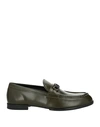 Tod's Man Loafers Dark Green Size 9.5 Leather