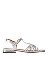CHIE MIHARA CHIE MIHARA WOMAN SANDALS SILVER SIZE 6 LEATHER