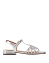 Chie Mihara Woman Sandals Silver Size 6 Leather In Silver