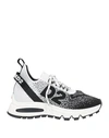 Dsquared2 Man Sneakers Black Size 7.5 Textile Fibers In Black