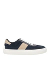 Tod's Man Sneakers Midnight Blue Size 9 Leather In Blue