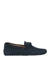 Tod's City Gommino Driving Shoes In Blue