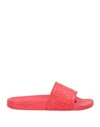 GIVENCHY GIVENCHY WOMAN SANDALS RED SIZE 8 LEATHER