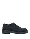 Ann Demeulemeester Woman Lace-up Shoes Steel Grey Size 8 Textile Fibers In Grey