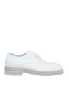 Ann Demeulemeester Woman Lace-up Shoes White Size 8 Textile Fibers In White