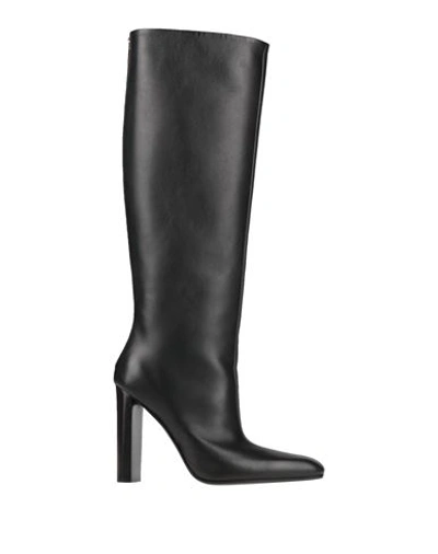 Tom Ford Woman Boot Black Size 7.5 Calfskin, Brass