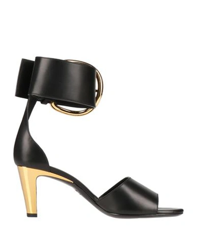 Tom Ford Woman Sandals Black Size 8 Calfskin