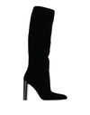 TOM FORD TOM FORD WOMAN BOOT BLACK SIZE 7.5 VISCOSE, BRASS