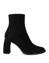 ANN DEMEULEMEESTER ANN DEMEULEMEESTER WOMAN ANKLE BOOTS BLACK SIZE 6 LEATHER