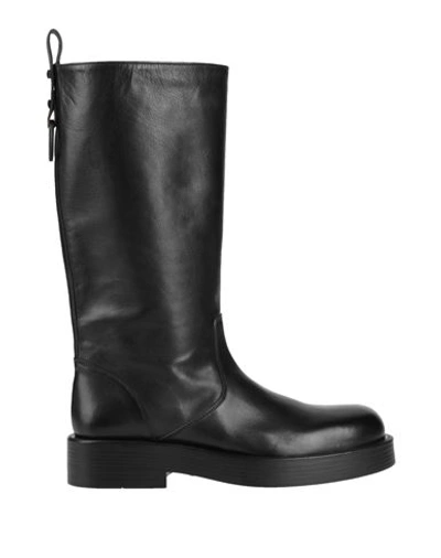 Ann Demeulemeester Man Boot Black Size 8 Leather