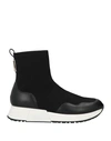 Liu •jo Woman Sneakers Black Size 8 Textile Fibers In Black