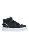 Liu •jo Woman Sneakers Black Size 7 Textile Fibers In Black