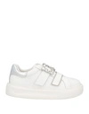 LIU •JO LIU •JO WOMAN SNEAKERS WHITE SIZE 7 TEXTILE FIBERS