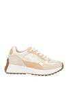 Liu •jo Woman Sneakers Sand Size 8 Textile Fibers In Beige
