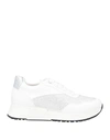 Liu •jo Woman Sneakers White Size 8 Textile Fibers In White
