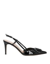 Valentino Garavani Woman Pumps Black Size 8 Leather