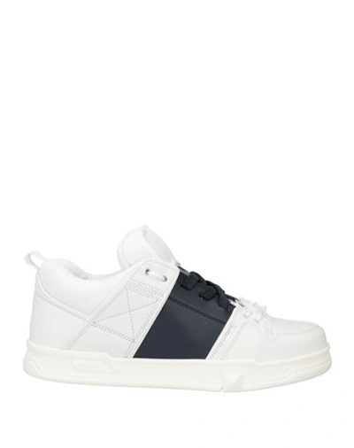 Valentino Garavani Woman Sneakers White Size 11 Leather, Textile Fibers