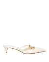 Valentino Garavani Woman Mules & Clogs Ivory Size 5.5 Leather In White