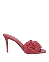 Valentino Garavani Woman Sandals Red Size 8 Leather In Red