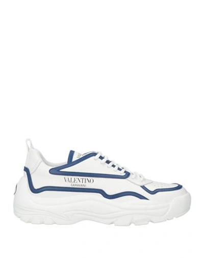 Valentino Garavani Man Sneakers White Size 6 Leather
