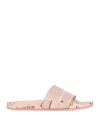John Galliano Woman Sandals Blush Size 8 Calfskin In Pink