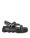 Le Silla Woman Sandals Black Size 11 Rubber