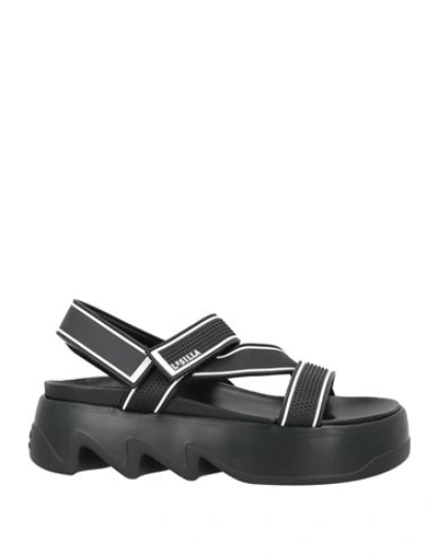 Le Silla Woman Sandals Black Size 11 Rubber