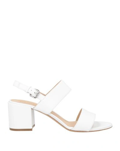 Roberto Festa Woman Sandals White Size 7 Leather