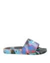 Msgm Woman Sandals Light Blue Size 7 Rubber
