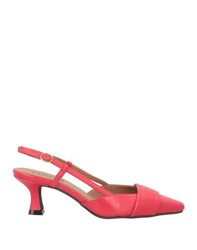 Carmens Woman Pumps Red Size 8 Leather
