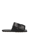 Bottega Veneta Patch Leather Mules In Black