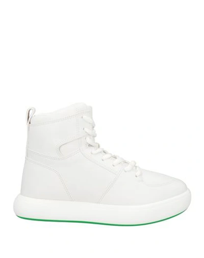 Bottega Veneta Man Sneakers White Size 7 Leather