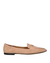 POMME D'OR POMME D'OR WOMAN LOAFERS BLUSH SIZE 7.5 LEATHER