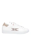 Kiton Embroidered-logo Low-top Sneakers In White