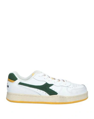 Diadora Woman Trainers White Size 6 Leather