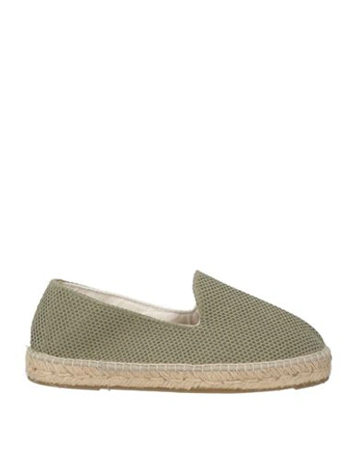 Manebi Manebí Man Espadrilles Military Green Size 9 Textile Fibers, String