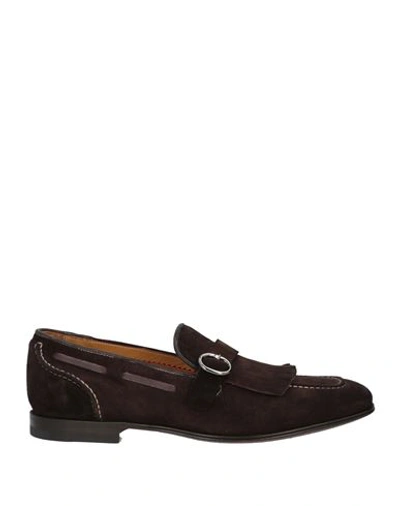 Claudio Marini Man Loafers Dark Brown Size 8 Leather