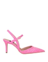 Islo Isabella Lorusso Woman Sandals Fuchsia Size 8 Textile Fibers In Pink