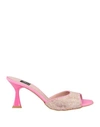 Islo Isabella Lorusso Woman Sandals Fuchsia Size 11 Textile Fibers In Pink