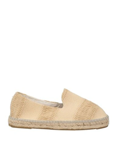 Manebi Manebí Man Espadrilles Sand Size 7 Textile Fibers In Beige