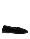 Gil Casas Woman Loafers Black Size 8 Textile Fibers