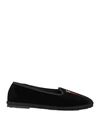 Gil Casas Woman Loafers Black Size 8 Textile Fibers In Black