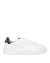 DOUCAL'S DOUCAL'S MAN SNEAKERS WHITE SIZE 8 LEATHER