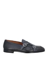 Doucal's Man Loafers Midnight Blue Size 10 Leather