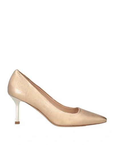 Lara May Woman Pumps Gold Size 10 Leather