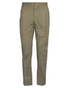 Grey Daniele Alessandrini Man Pants Military Green Size 34 Cotton, Elastane In Green
