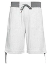 Brunello Cucinelli Man Shorts & Bermuda Shorts Light Grey Size L Cotton