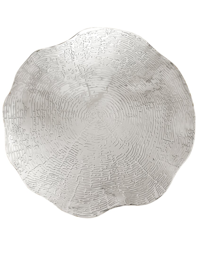 Tiramisu Modern Metallics Metallic Charger Plate In Silver