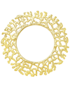 Tiramisu Golden Gleam Metallic Charger Plate In Gold