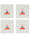 Tiramisu Veuve Vibes Embroidered Cocktail Napkins